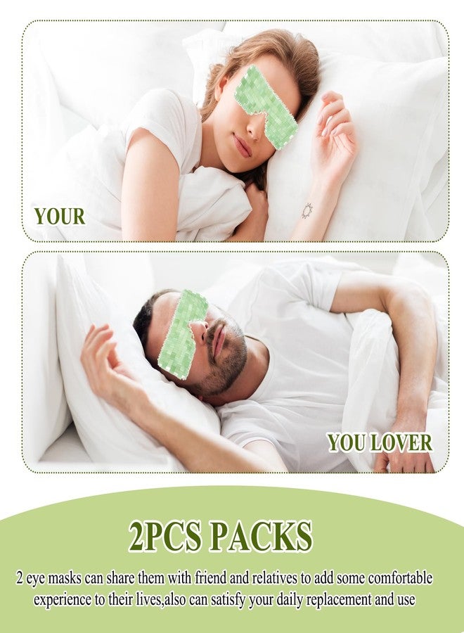 PKRFCJ Jade Eye Mask 2 Pcs Jade Eye Mask for Facials can Relieve Puffiness and Relieve Eye Cover (Comes with Massage M-Shaped Comb *1, Eight-Tooth Comb *1) - Image 4